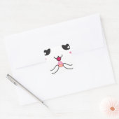 Kawaii Super Schattige ^-^ Vierkante Sticker (Envelop)