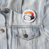 Kawaii sushi #1 ronde button 5,7 cm (In situ)