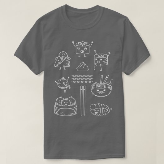 Kawaii Sushi 1 T-shirt (Design voorkant)