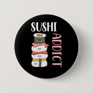 Kawaii Sushi Anime Cute Japans Food Ronde Button 5,7 Cm