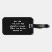 Kawaii Sushi Cartoon Minimal Bagagelabel (Achterkant horizontaal)