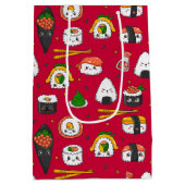 Kawaii Sushi Gift Bag Medium Cadeauzakje (Achterkant)
