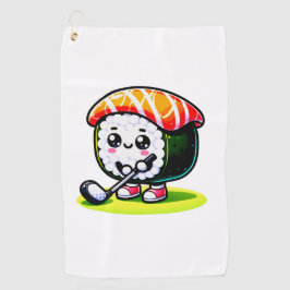 Kawaii Sushi golf spelen Golfhanddoek