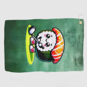 Kawaii Sushi golf spelen Golfhanddoek (Horizontaal)