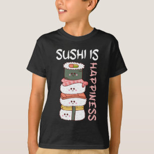 Kawaii Sushi Happy Anime Cute Japans eten T-shirt