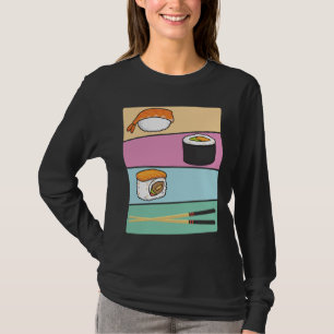 Kawaii Sushi Japans eten Maki Nigiri Chopsticks T-shirt