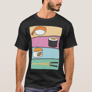 Kawaii Sushi Japans eten Maki Nigiri Chopsticks T-shirt