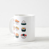 Kawaii sushi koffiemok (Voorkant links)