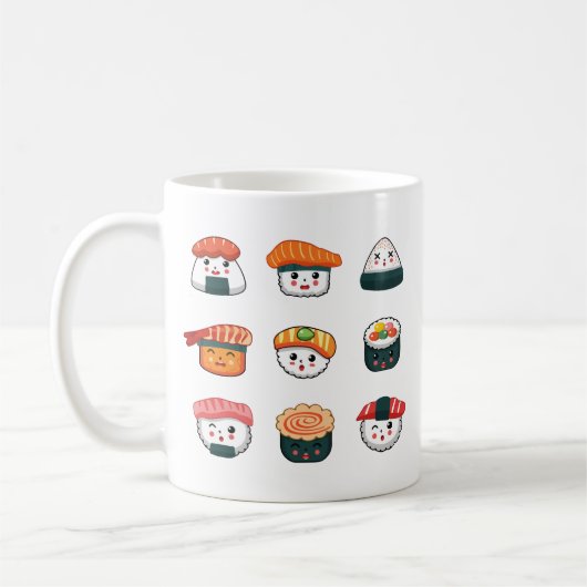 Kawaii sushi koffiemok (Links)