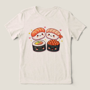 Kawaii Sushi Liefde Tri-Blend Shirt