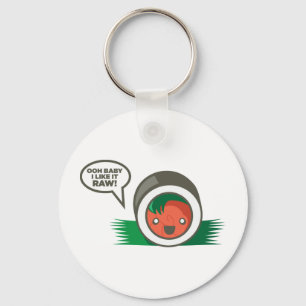 Kawaii Sushi- Ooh Baby ik vind het leuk Raw Sleutelhanger