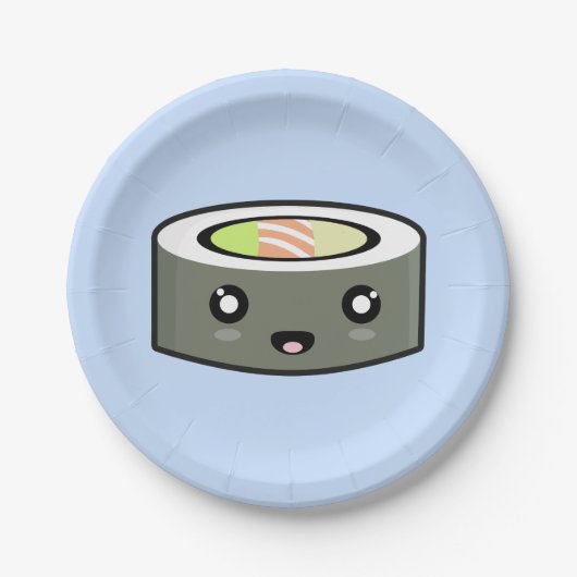 Kawaii Sushi Papieren Bordje (Voorkant)