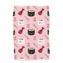 Kawaii Sushi Pattern Light Roze