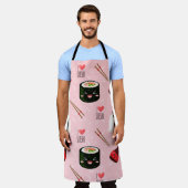 Kawaii Sushi Pattern Light Roze Schort (Gedragen)