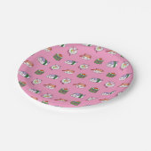 Kawaii Sushi Pattern Papieren Bordje (Gekanteld)