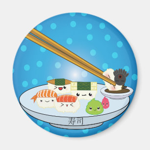 Kawaii Sushi Platter Magnet Magneet