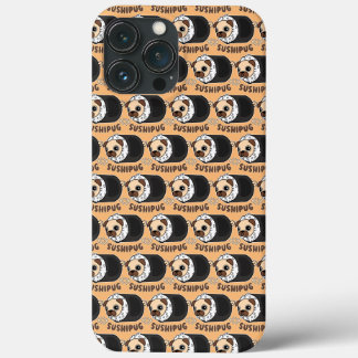 Kawaii Sushi Pug Mashup Grappige Hondenliefhebber  iPhone 13 Pro Max Hoesje