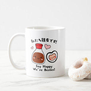 Kawaii Sushi & Sojasaus Besties Koffiemok