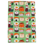 Kawaii sushi thema geschenk medium geschenk tas medium cadeauzakje (Voorkant)