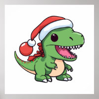 Kawaii T-Rex Dinosaurus in Kerst Pet