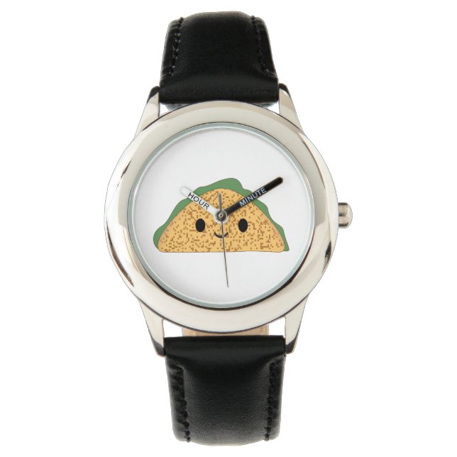 Kawaii Taco Horloge (Voorkant)