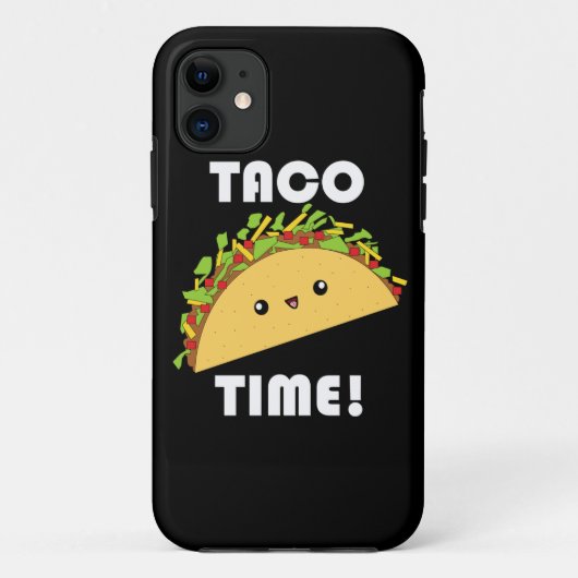 Kawaii Taco Time iPhone Case (Achterkant)