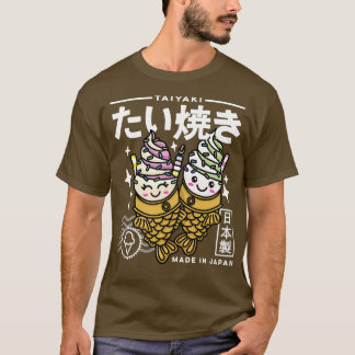 Kawaii Taiyaki Japans Eten Schattige Esthetisch Re T-shirt