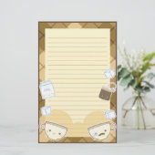 Kawaii Tea Time Briefpapier (Staand voorkant)