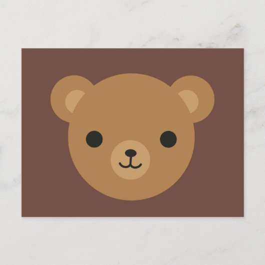 Kawaii Teddy Bear Briefkaart (Voorkant)
