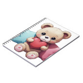 Kawaii Teddy Bear Notitieboek (Linkerzijde)