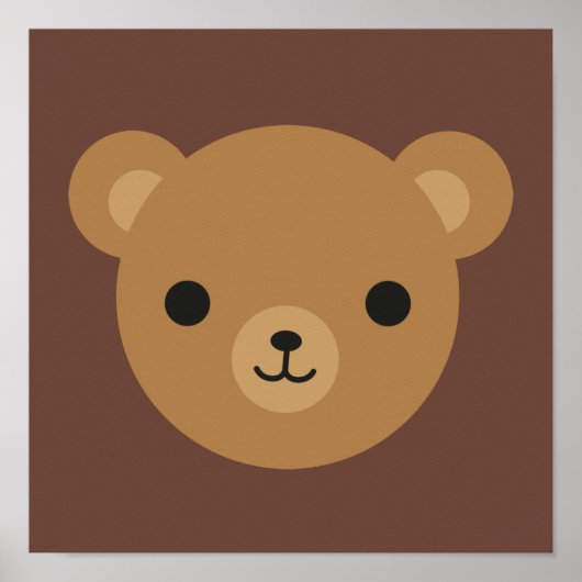 Kawaii Teddy Bear Poster (Voorkant)