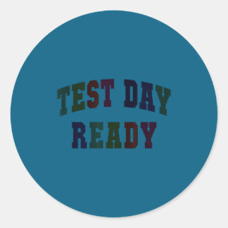 Kawaii test day ready testing teacher bruh history ronde sticker