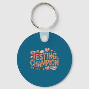 Kawaii testkampioen alles is prima wiskunde sleutelhanger