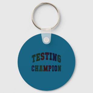 Kawaii testkampioen testdag leraar bruh wiskunde sleutelhanger