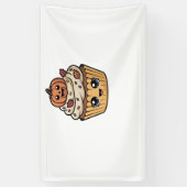 kawaii Thanksgiving cupcake Classic T-Shirt Spandoek (Verticaal)