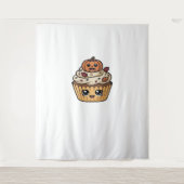 kawaii Thanksgiving cupcake Classic T-Shirt Wandkleed (Voorkant)