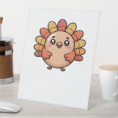 kawaii Thanksgiving kalkoen Classic T-Shirt Reclamebord Met Voetstuk (Insitu)