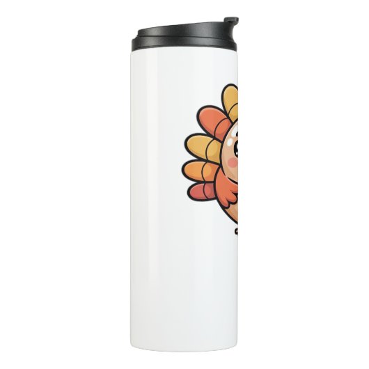 kawaii Thanksgiving kalkoen Classic T-Shirt Thermosbeker (Gedraaid links)