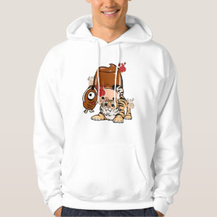 Kawaii Tijger, Bakezori Yokai & Purin Pudding Hoodie