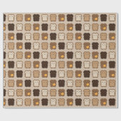 Kawaii Toast Cadeaupapier (Vlak)