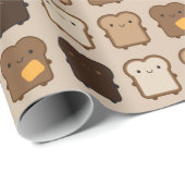 Kawaii Toast Cadeaupapier (Rol Hoek)