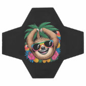 Kawaii Tropical Sloth – Cute Summer Vibes Rainbow (Plat)