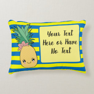 Kawaii Tropical Summer Ananas Fruit Food thema Accent Kussen