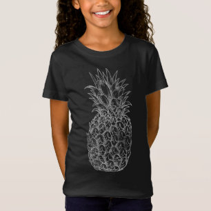 Kawaii Tropisch Fruit Ananas Graphic Distress T-shirt