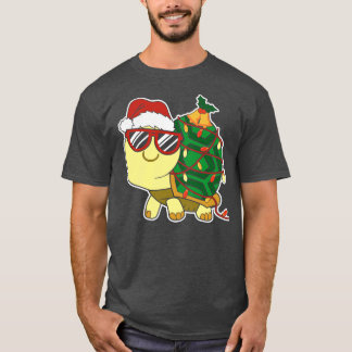 Kawaii Turtle Kame Kerstboom T-shirt
