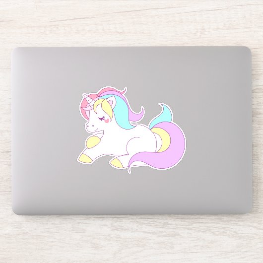 Kawaii Unicorn Sticker (Computer)