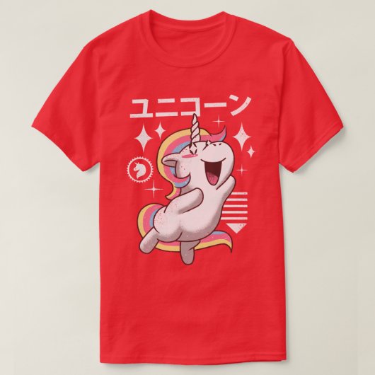 Kawaii Unicorn T-shirt (Design voorkant)