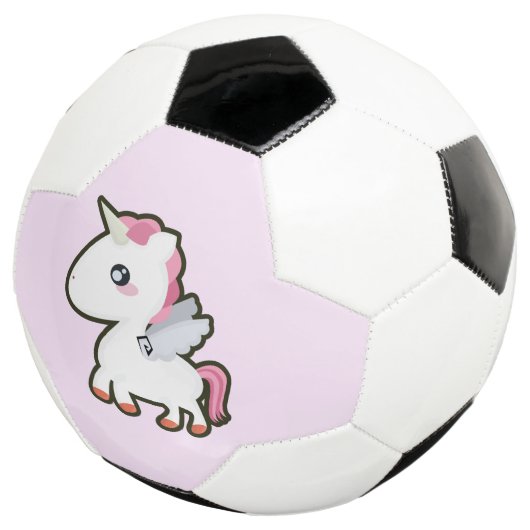 Kawaii Unicorn Voetbal (Drie kwart)