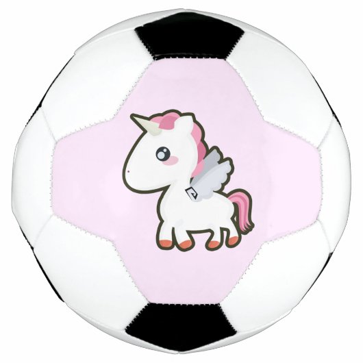 Kawaii Unicorn Voetbal (Voorkant)
