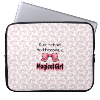 kawaii verliet school om een magisch meisje te wor laptop sleeve